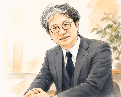 代表・木村のイラスト